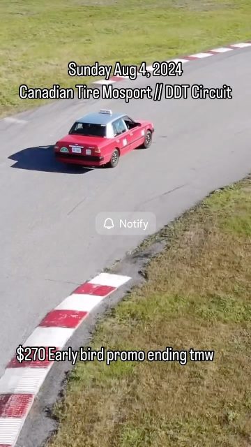 Early Bird Promo ends tmw. Register and book to lock in your promo price ASAP!

Sunday August 4th 2024 // Motori Mosport DDT Track Event 9:00am - 5:00pm

Time: Sunday August 4, 2024
9:00am front desk registration
Location: 3233 Concession Rd #10, Bowmanvile, On, L1C 3K6 (DDT track)

Price:
$270 Early Bird
$295 After July 13
$340 After July 27 or walk in 

Contact to confirm registry either by
Phone: 647 274 8287
Email: media@motoriauto.ca

You can preregister @ https://motoriauto.ca/motori-track-event-4th-august-2024/